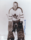 Autographed JOHNNY BOWER 8x10 Toronto Maple Leafs  photo