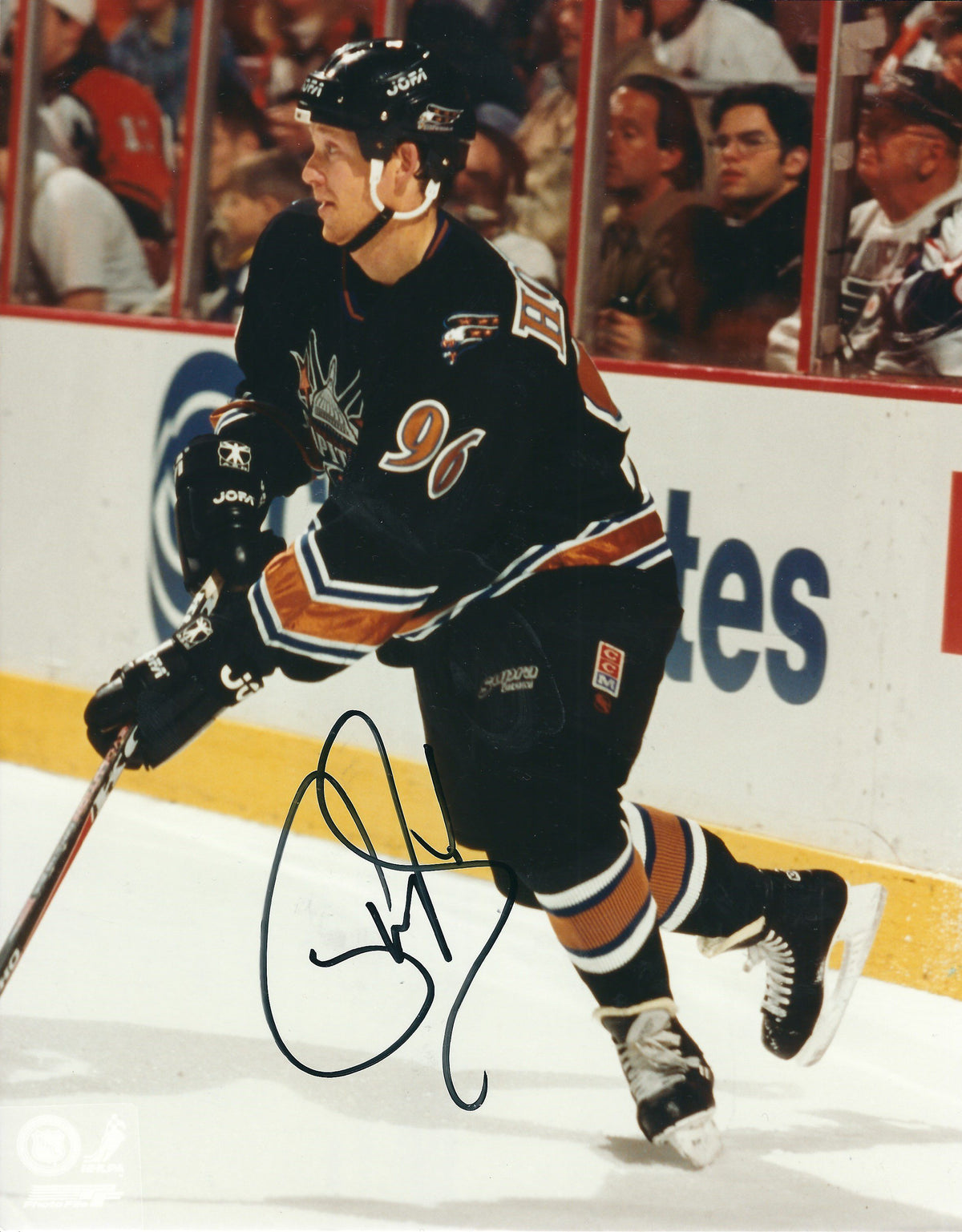 Autographed PHIL HOUSELY 8x10 Washington Capitals photo.