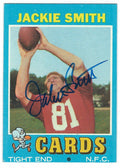 Autographed JACKIE SMITH 1971 Topps Card