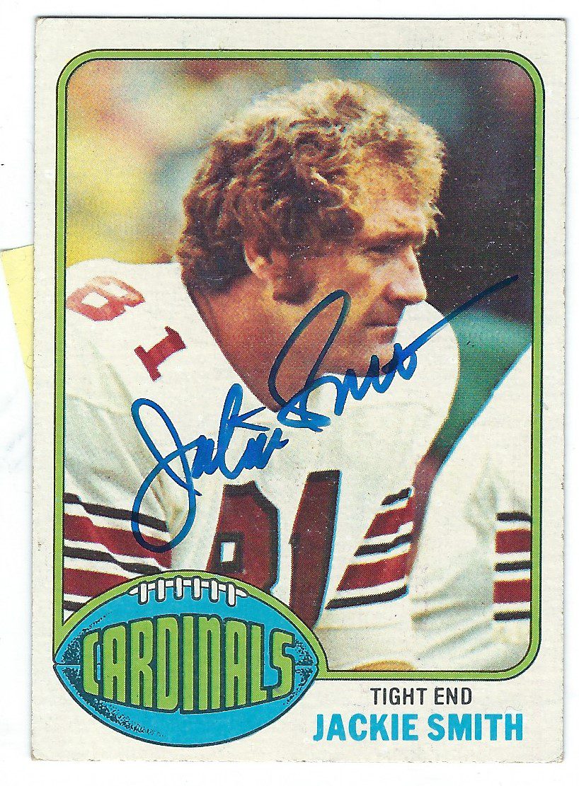 Autographed JACKIE SMITH 1976 Topps Card
