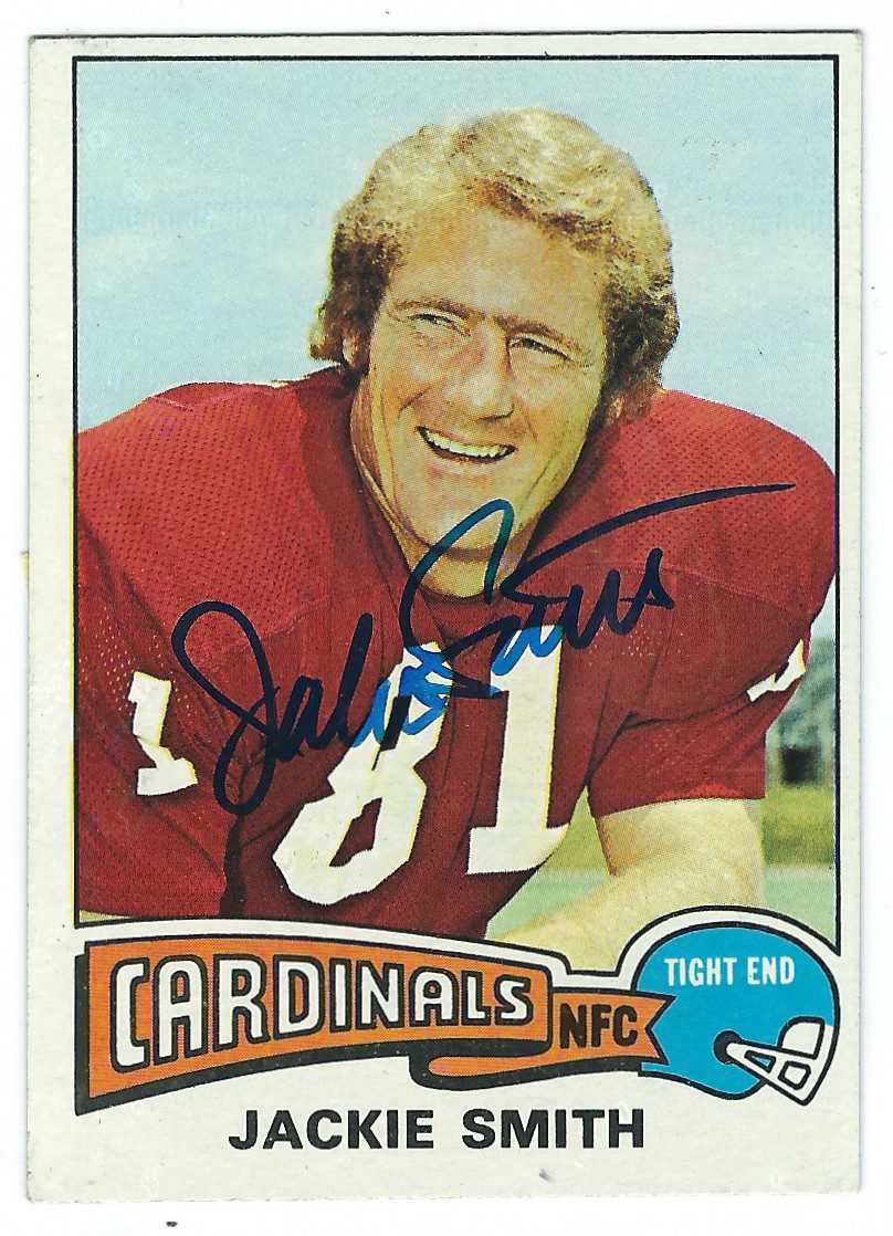 Autographed JACKIE SMITH 1975 Topps Card