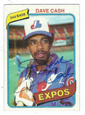 Autographed DAVE CASH 1980 Topps Card