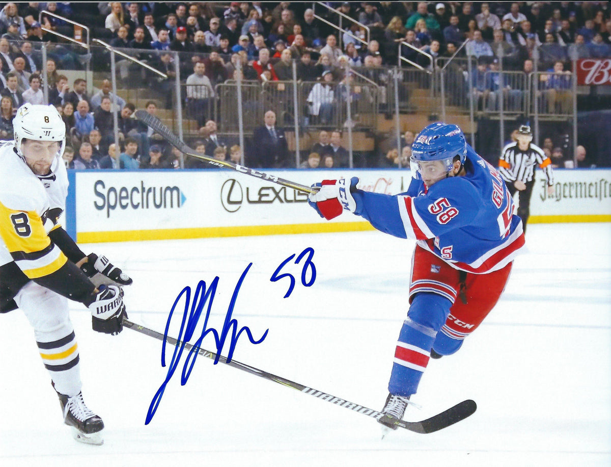 Autographed JOHN GILMOUR  8X10 New York Rangers Photo