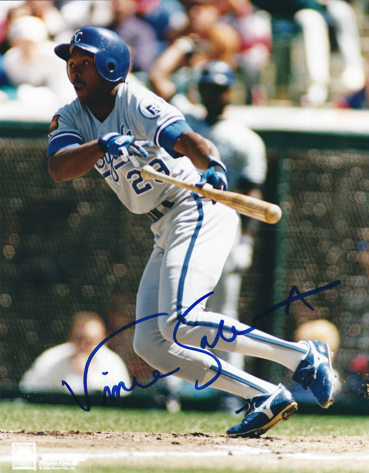 AUTOGRAPHED VINCE COLEMAN 8x10 Kansas City Royals photo