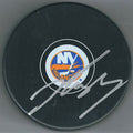 Autographed JOSHUA HO-SANG New York Islanders Hockey Puck