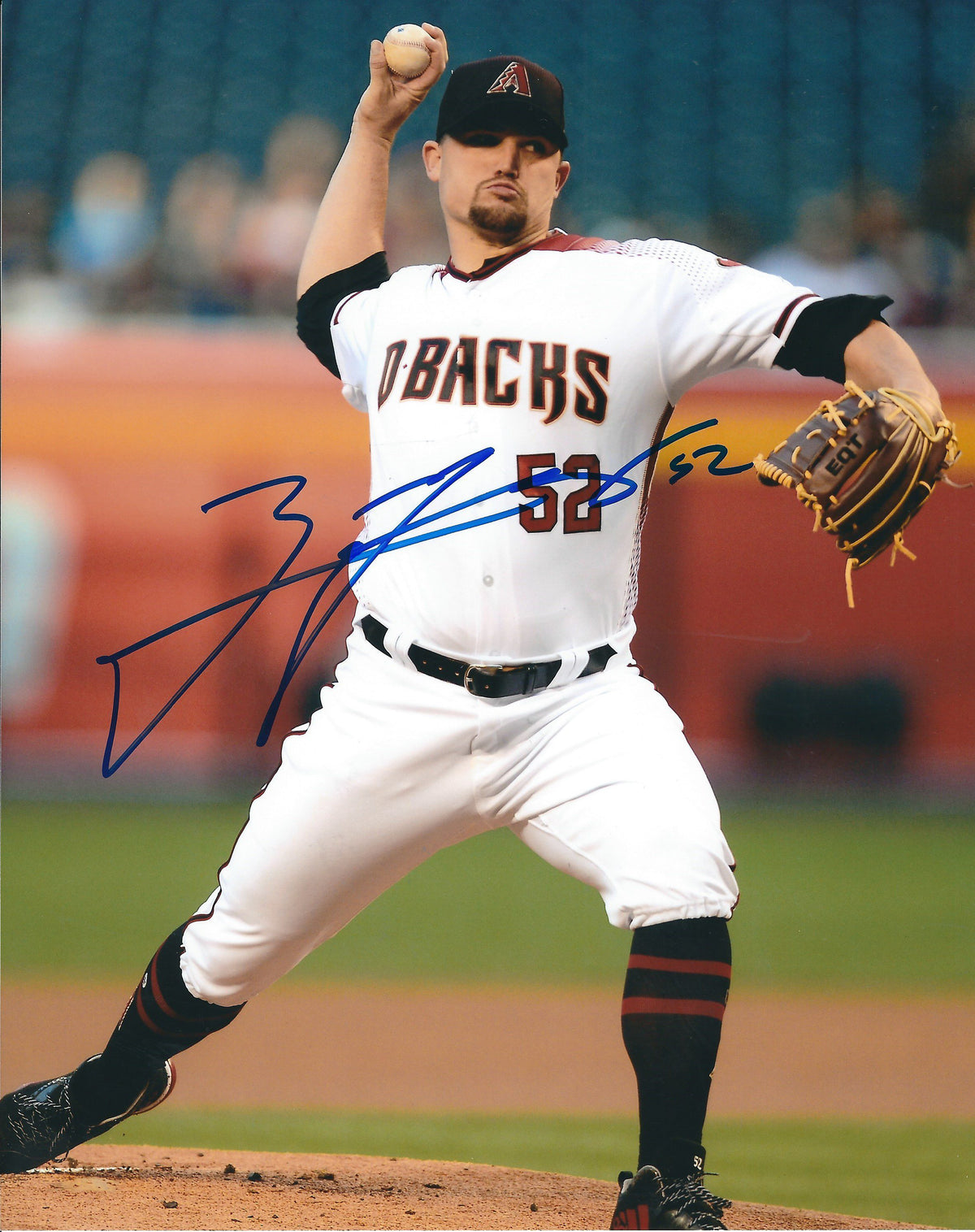 Autographed ZACK GODLEY 8X10 Arizona Diamondbacks Photo
