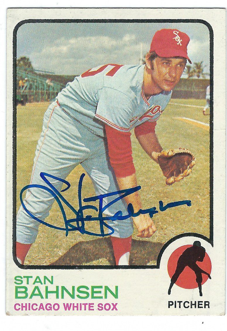 Autographed STAN BAHNSEN 1973 Topps Card