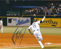 Autographed REID BRIGNAC 8X10 Tampa Bay Rays Photo.