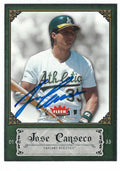 Autographed JOSE CANSECO 2006 FLEER GREATS of the GAME CARD