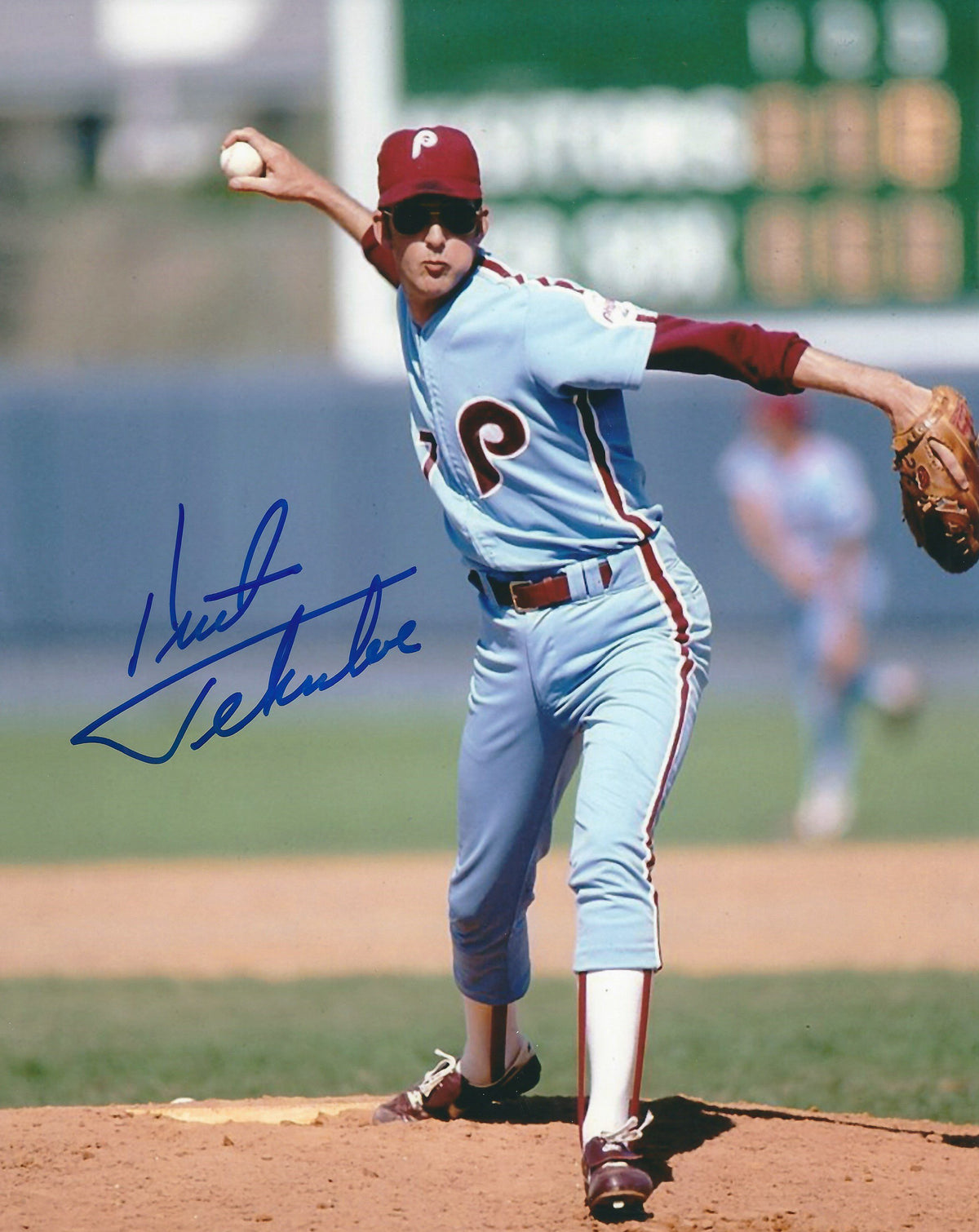 AUTOGRAPHED KENT TEKULVE 8X10 Philadelphia Phillies Photo