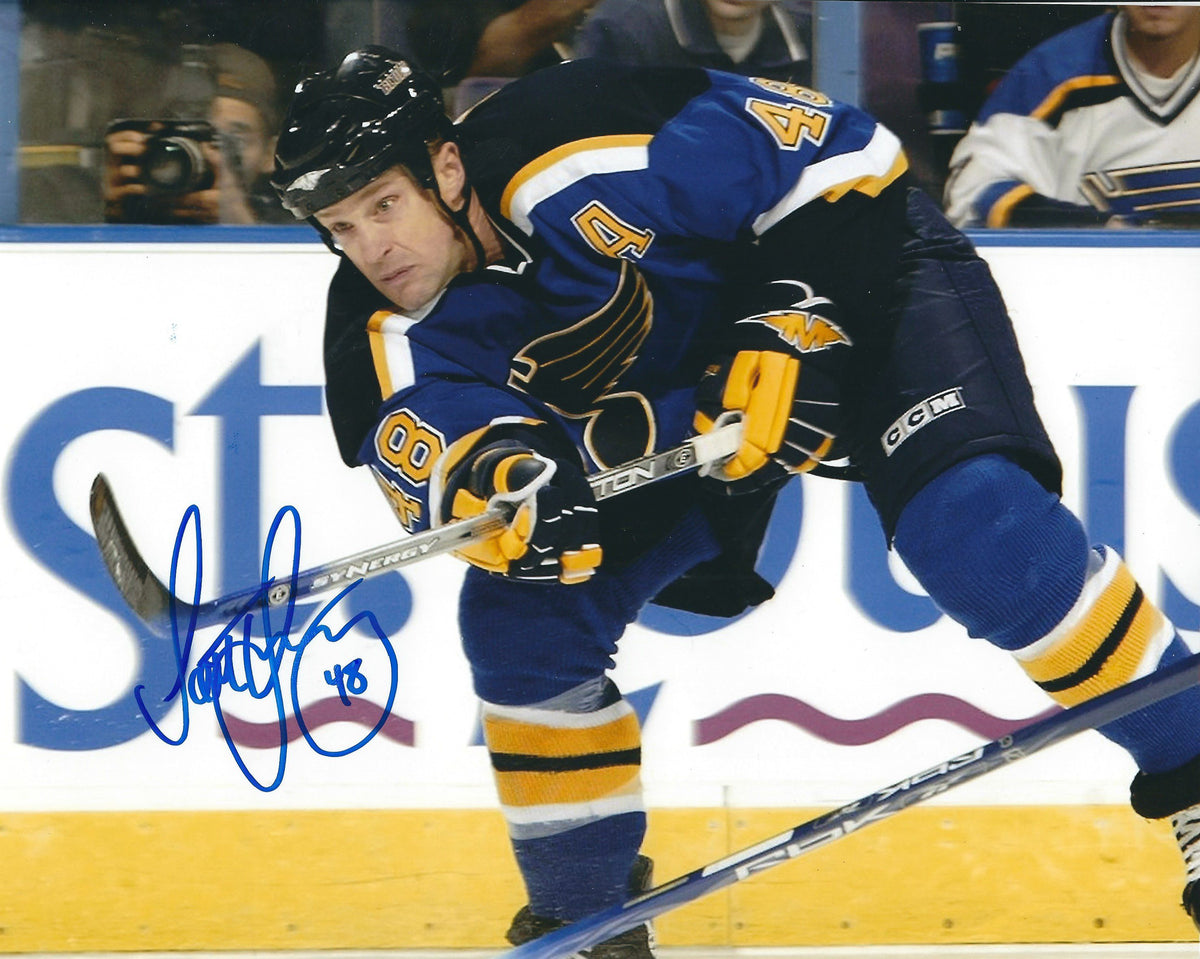 Autographed SCOTT YOUNG 8x10 St. Louis Blues Photo