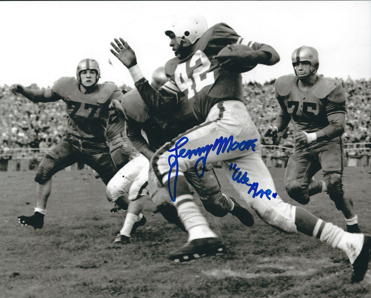 Autographed Lenny Moore Penn State Nittany Lions 8x10 Photo with COA