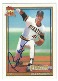 Autographed BILL LANDRUM 1991 TOPPS Card