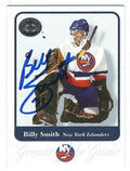 BILLY SMITH Autographed 2001 Fleer Greats of the Game Card