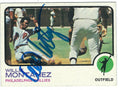 Autographed WILLIE MONTANEZ 1973 Topps Card