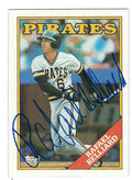 Autographed RAFAEL BELLIARD 1988 Topps Card