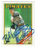 Autographed BOB PATTERSON 1988 Topps Card