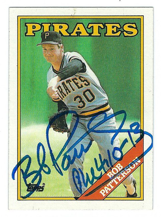 Autographed BOB PATTERSON 1988 Topps Card