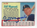 Autographed BILL MAZEROSKI 1962 Post Cereal Card #170 w/COA