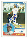 Autographed BILLY SAMPLE 1983 TOPPS Card