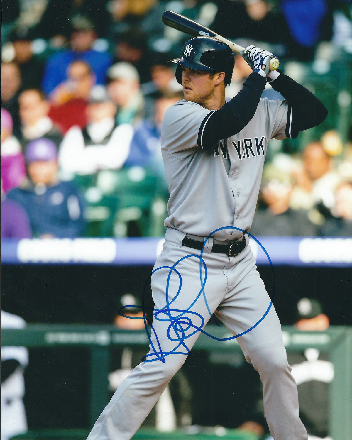 AUTOGRAPHED BRENNAN BOESCH 8X10 NEW YORK YANKEES photo