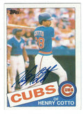 Autographed HENRY COTTO 1985 Topps Card