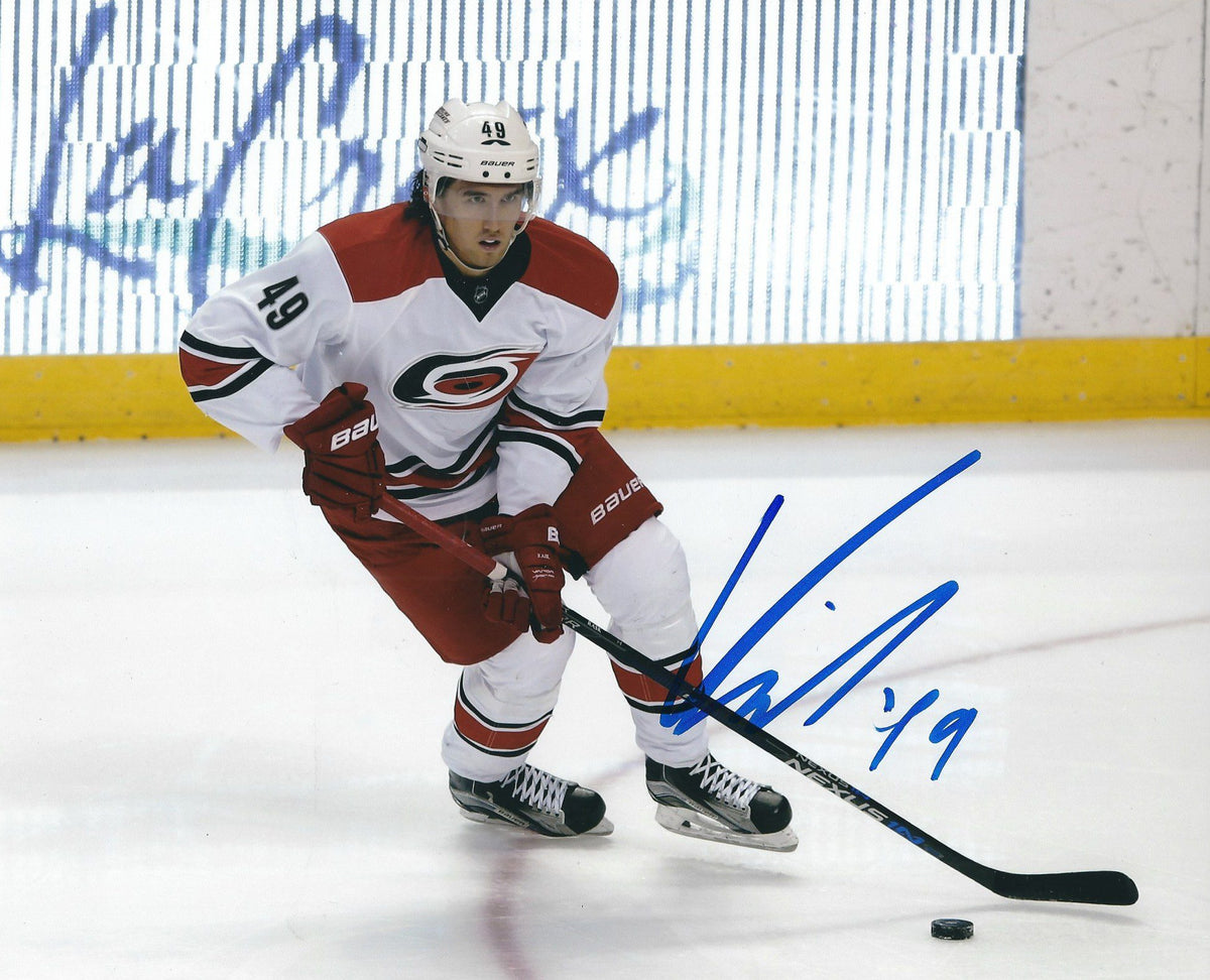 AUTOGRAPHED VICTOR RASK 8X10 CAROLINA HURRICANES Photo
