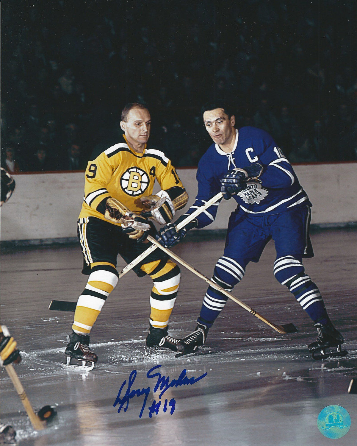 Autographed DOUG MOHNS 8X10 Boston Bruins  Photo
