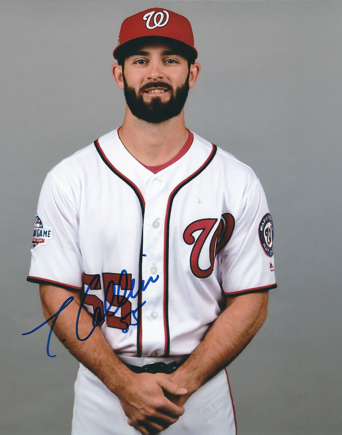Autographed TIM COLLINS 8X10 Washington Nationals Photo
