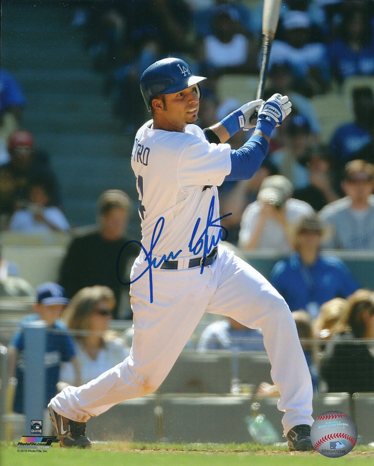 AUTOGRAPHED JUAN CASTRO 8x10 Los Angeles Dodgers photo