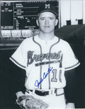AUTOGRAPHED JACK CURTIS 8x10 Milwaukee  Braves Photo
