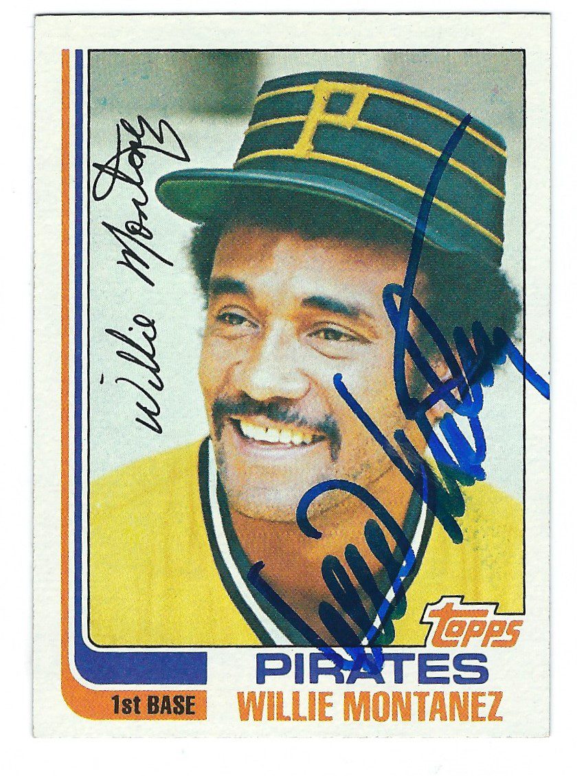 Autographed WILLIE MONTANEZ 1982 Topps Card