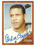 ORLANDO CEPEDA Autographed 2005 Topps Fan Favorites Card