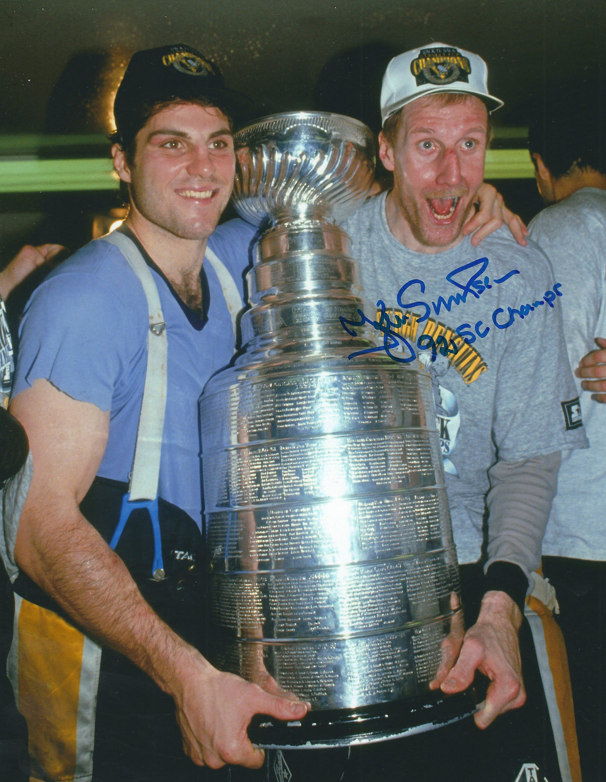Autographed  KJELL SAMUELSSON 8x10 Pittsburgh Penguins Photo