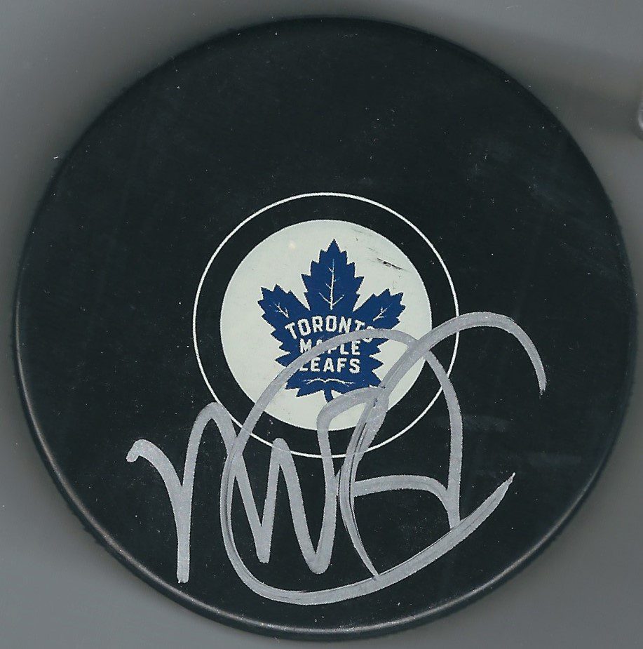 Autographed MIKE BABCOCK Toronto Maple Leafs Hockey Puck