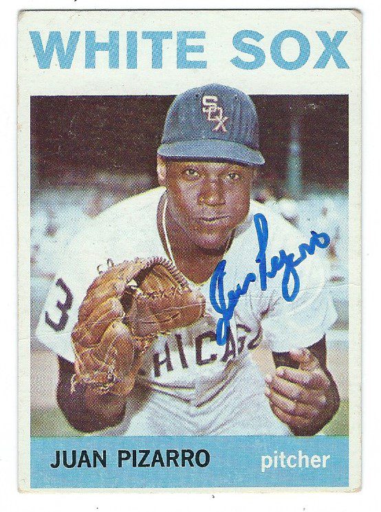 Autographed JUAN PIZARRO 1964 Topps Card