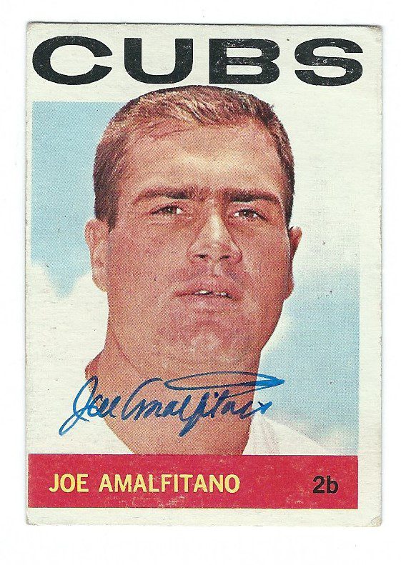 Autographed JOE AMALFITANO 1964 Topps Card