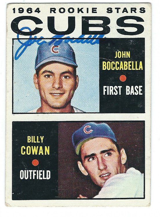 Autographed JOHN BOCCABELLA 1964 Topps Card