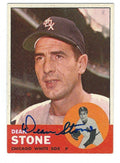 Autographed DEAN STONE 1963 Topps Card