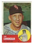 Autographed JOE CUNNINGHAM 1963 Topps Card
