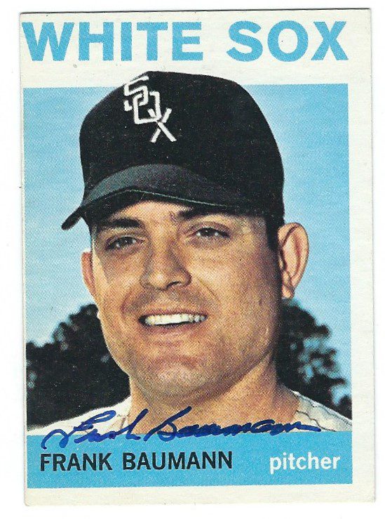 Autographed FRANK BAUMANN 1964 Topps Card