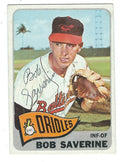 Autographed BOB SAVERINE 1965 Topps Card