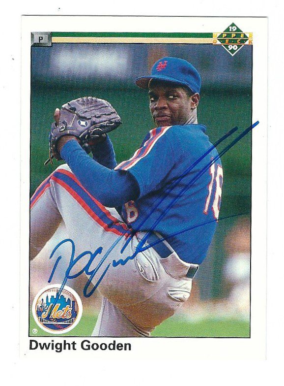Autographed  DOC GOODEN 1990 UPPER DECK Card