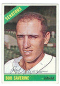 Autographed BOB SAVERINE 1966 Topps Card