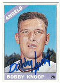Autographed BOBBY KNOOP California Angels 1966 Topps Card