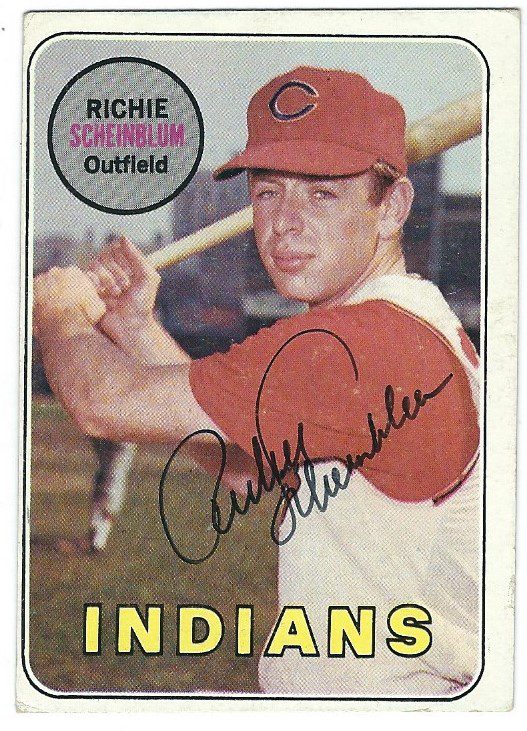 Autographed RICHIE SCHEINBLUM 1969 Topps Card