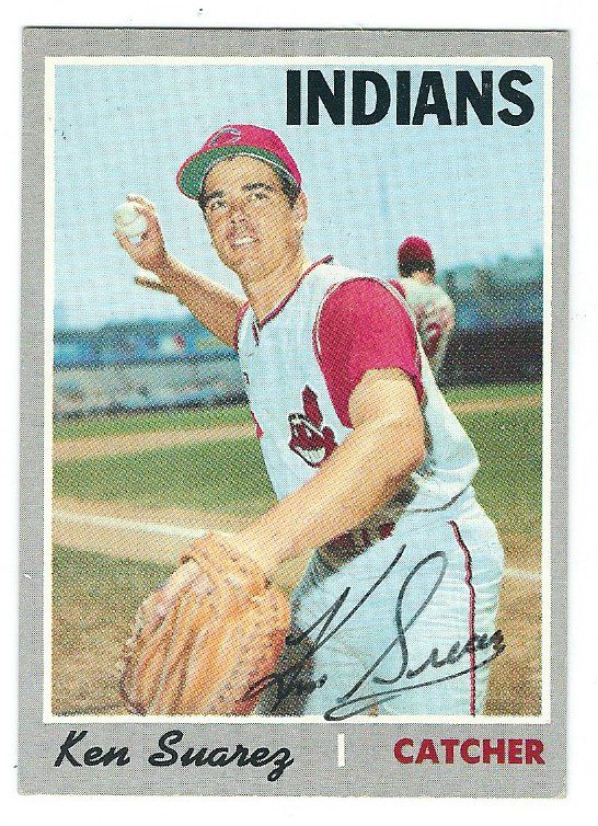 Autographed KEN SUAREZ Cleveland Indians 1970 Topps  Card
