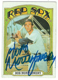 Autographed BOB MONTGOMERY 1972 Topps Card
