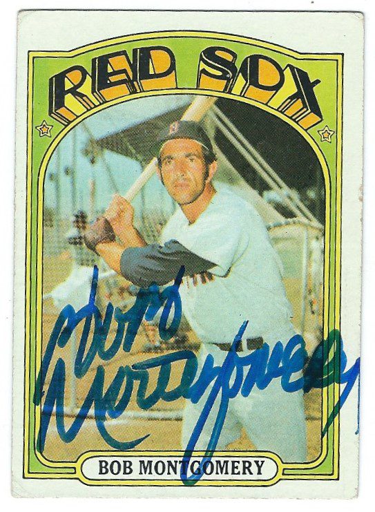 Autographed BOB MONTGOMERY 1972 Topps Card