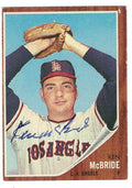 Autographed KEN MCBRIDE 1962 Topps Card